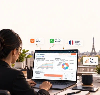 Featured image for the AI marketing automation fleet management SaaS case study portfolio card