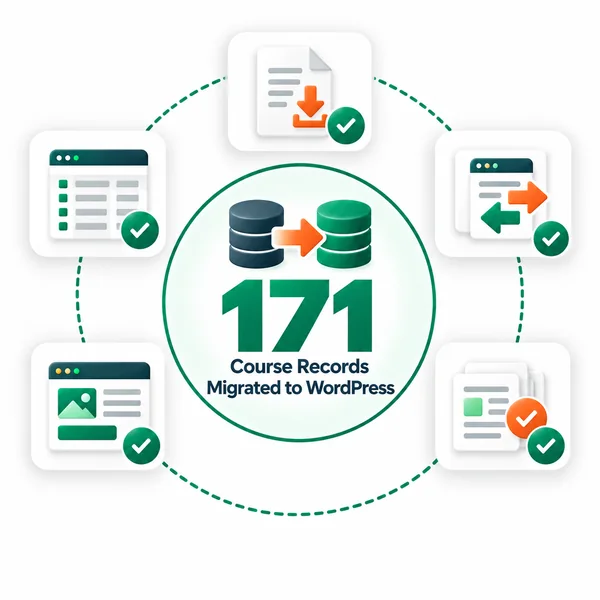 171 course records migrated