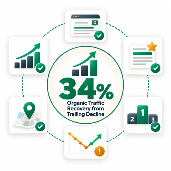 34 per cent organic session recovery