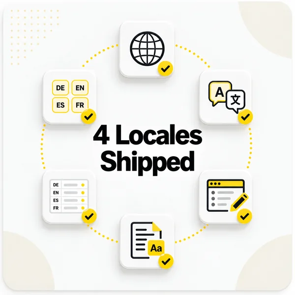 4 Locales Shipped