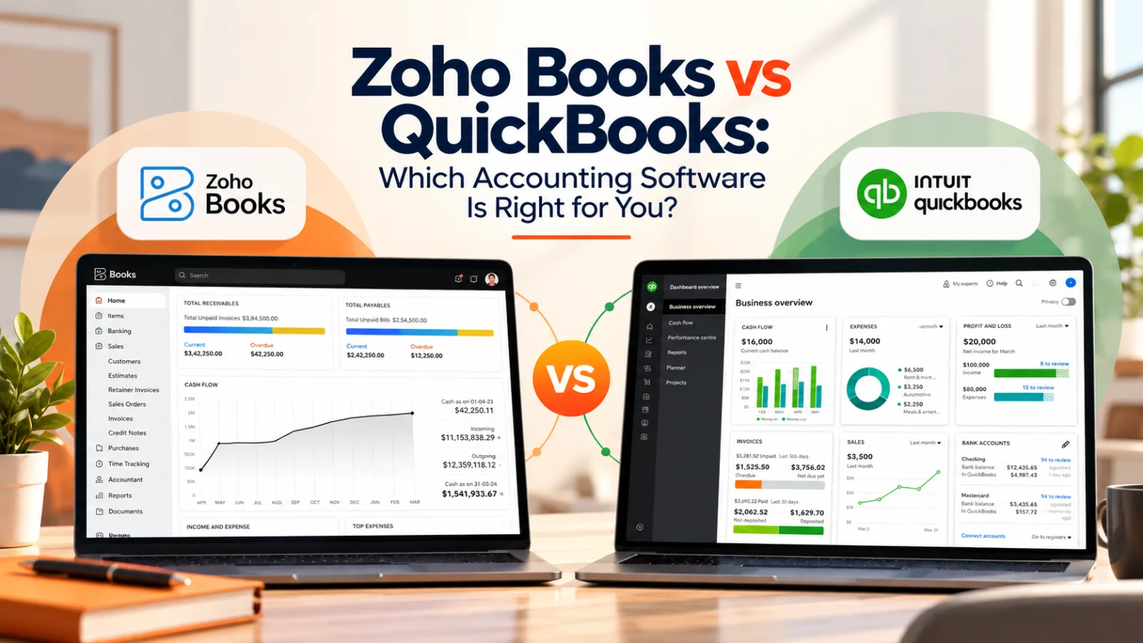 Zoho Books vs QuickBooks. Which Accounting Software Is Right for You?